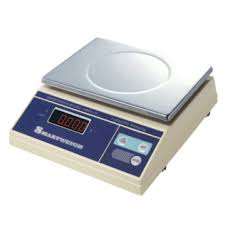 BALANCE DIGITALE POUR PORTIONS, PLATEFORME BLANC INOX