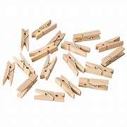 MINI PINCES 2,5 (h) CM NATUREL BOIS X100