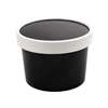 RECIPIENTS + COUVERCLES CARTON NOIR 240ML X250