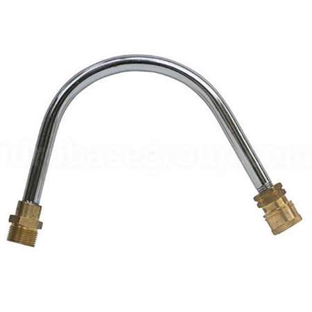 LANCE DEMI SIMPLE 22 cm ACIER CHROME COUDE 90° M 22/150 RAC