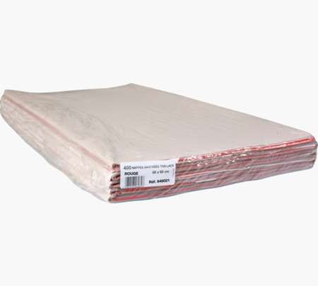 NAPPE TISS LACK PLUS 60 X 60 ROUGE X400