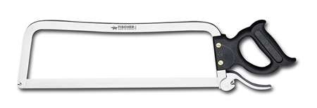 SCIE 45CM MONTANT INOX LAME 20MM POIGNEE NOIRE