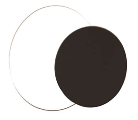 ROND UNI BLANC/NOIR FORT de 28 P/100