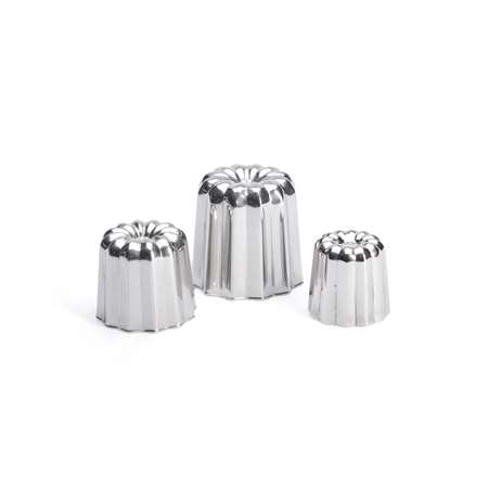 MINI CANNELE BORDELAIS INOX Ø4.5CM