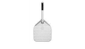 PELLE A PIZZA MANCHE COURT ALU PERFOREE 660X300MM
