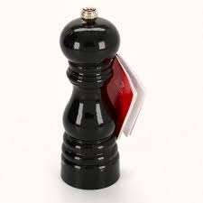 MOULIN A POIVRE LAQUE NOIR 18CM "PARIS"