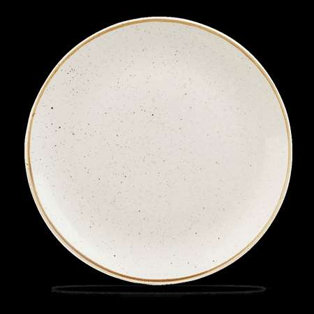 ASSIETTE COUPE PLATE PEARL GREY CHURCHILL KINTSUGI 28.8CM