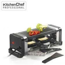 RACLETTE 2 PERSONNES 350W PIERRE + GRILL