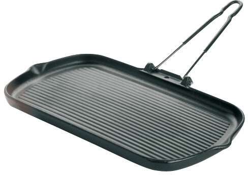 GRILL RECTANGULAIRE À POIGNÉE 37 X 22 CM